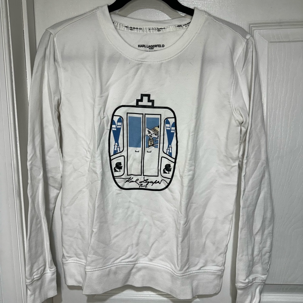 Karl Lagerfeld White Logo Tee